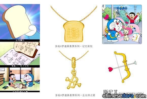 [大陸] 哆啦A夢道具表情金飾新上市 讓哆啦A夢伴你實現各種願望