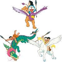 龍龍/翼獅/飛馬／龍/獅鷲獸/天馬（ドラコ/グリ/ペガ）