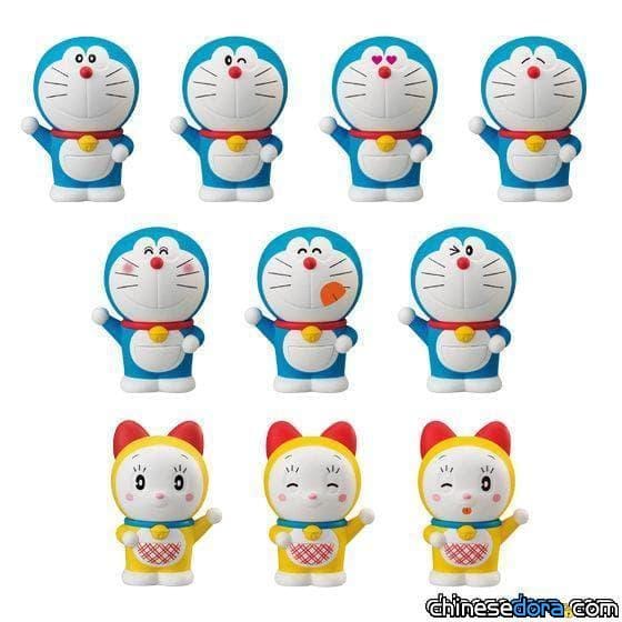 [日本] BANDAI食玩「哆啦A夢四次元口袋彈珠盒」 7種哆啦A夢、3種哆啦美，口袋裡還有糖果!