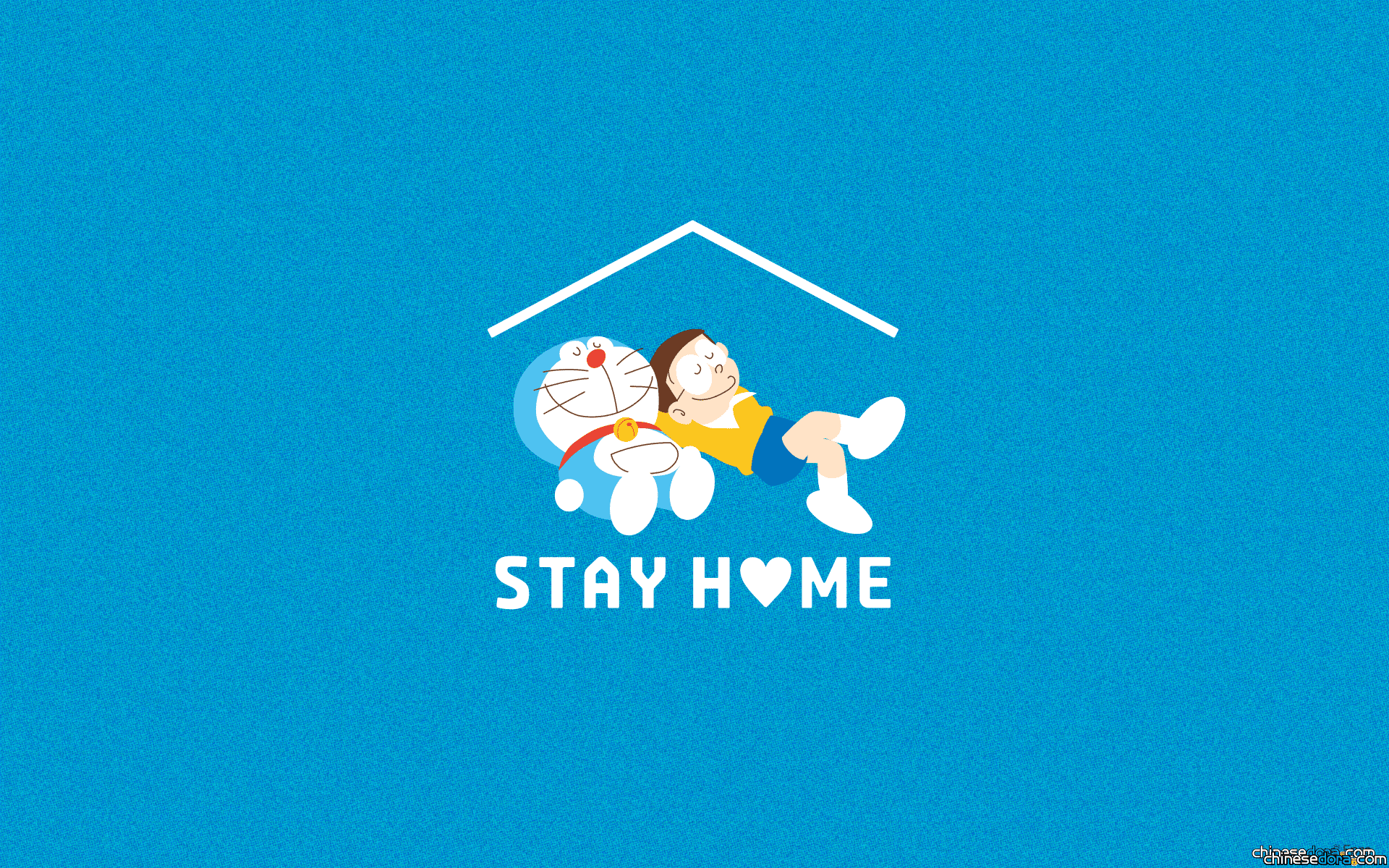 [日本] STAY HOME！官方推出哆啦A夢防疫桌布 與哆啦A夢和大雄一起宅在家裡別出門吧