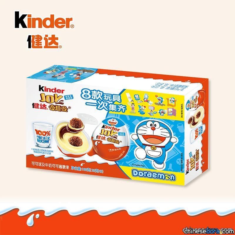 [大陸] 哆啦A夢 X 健達奇趣蛋，8款玩具，一盒集齊！