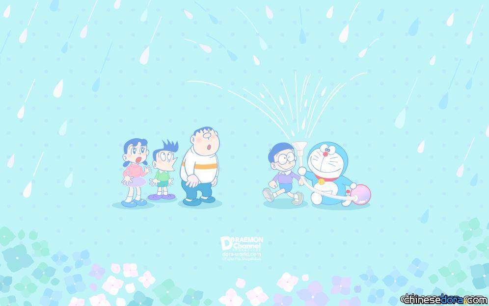 [桌布] 2020年6月哆啦A夢官網桌布：吸雨機