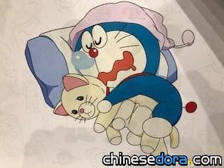 [日本] 水田山葵公布2張《大雄的新恐龍》配音參考圖片！哆啦A夢睡著時竟然還緊抱小咪不放?!