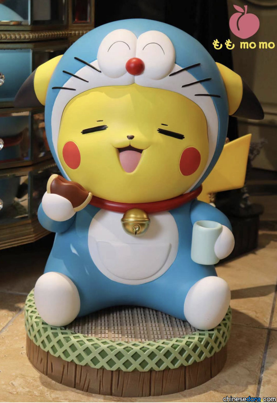 [商品] 萌萌噠！真人大小的皮卡丘扮演哆啦A夢 誰能抵擋寶可夢加上哆啦A夢！