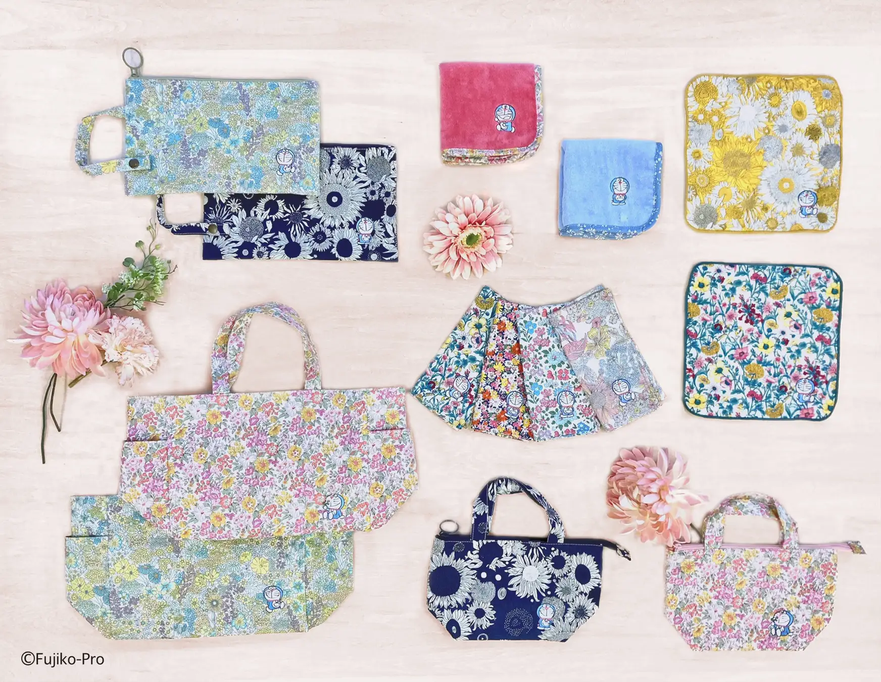 [日本] 春意盎然！川邊推出哆啦A夢 Liberty Fabric 印花主題布製新品