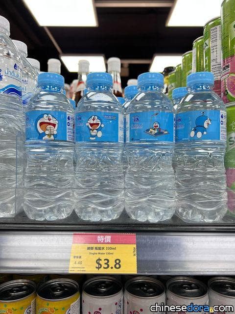 [香港] 飲水都可以有泰國味道！旺角「阿布泰」有售勝獅品牌「多啦A夢礦泉水」