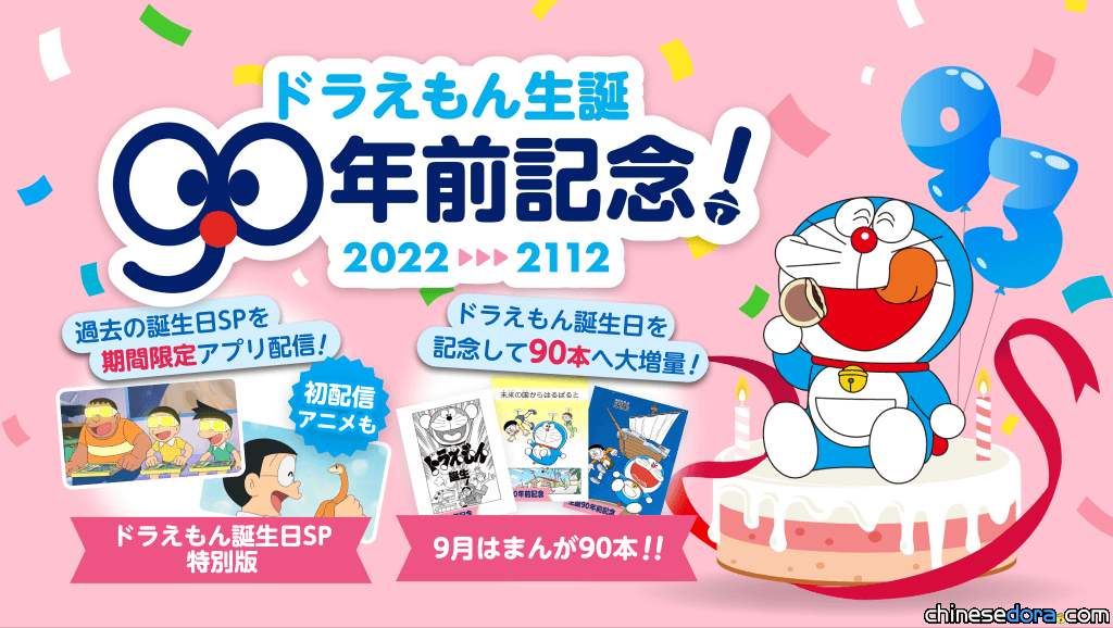 [日本] 哆啦A夢誕生前90周年！官方APP推出紀念企劃
