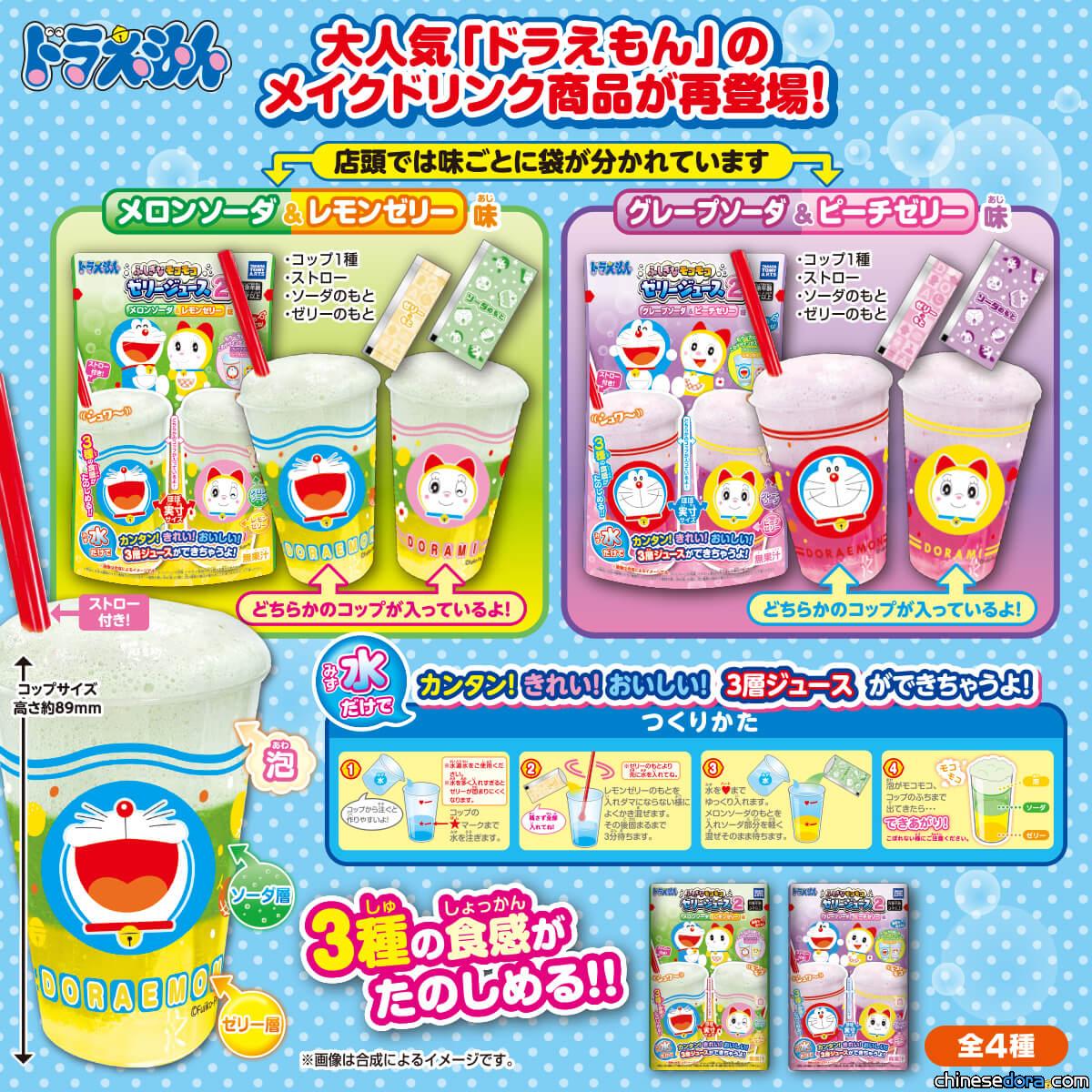 [日本] 「哆啦A夢蘇打果凍飲料 DIY 套裝 2」讓你輕鬆享受多重口感的暢快滋味