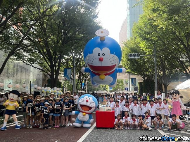 [日本] 全長6.5米的哆啦A夢大氣球在六本木亮相！大雄、靜香齊聚為哆啦A夢慶生