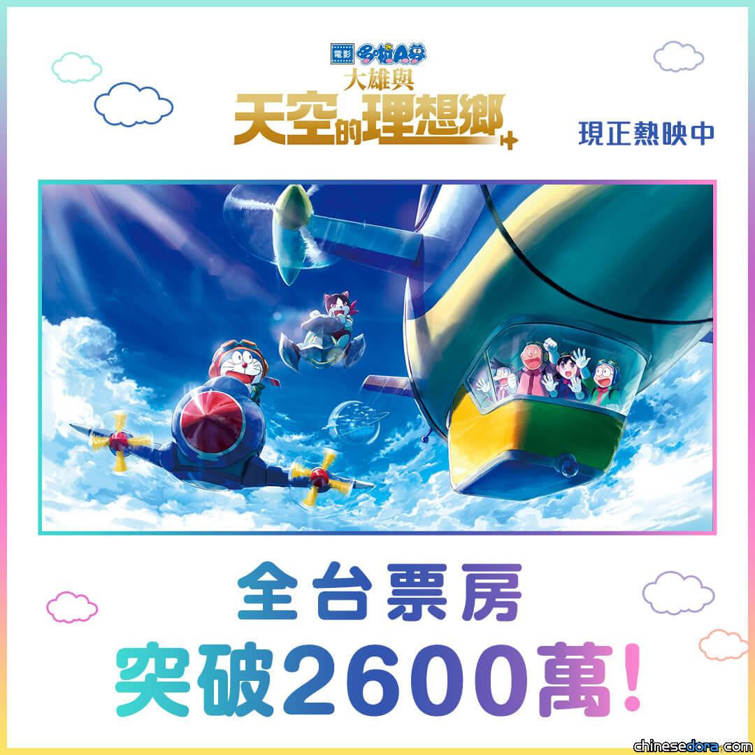 [台灣] 賀票房創新高！《電影哆啦A夢：大雄與天空的理想鄉》電影票根抽獎活動 電影好禮等你拿