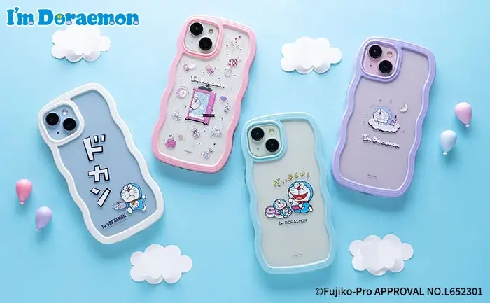 [日本] I’m Doraemon 哆啦A夢曲線手機殼 4款設計等你挑