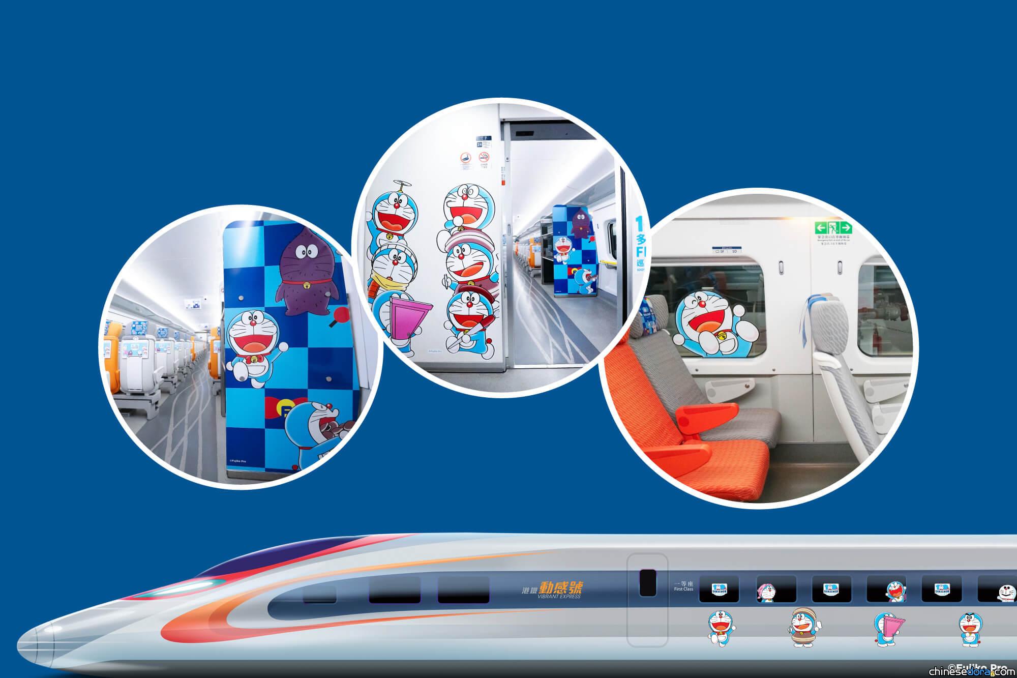 [香港] 高鐵《100% 多啦A夢 & FRIENDS》主題列車啟航！粵港首列跨境專車