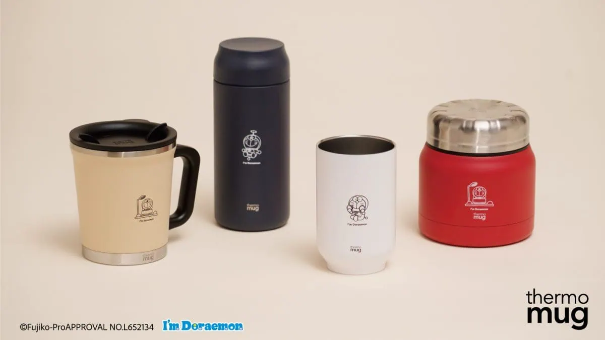 [日本] Thermo Mug「I’m Doraemon」哆啦A夢保溫杯新品上市！4款新品任你挑