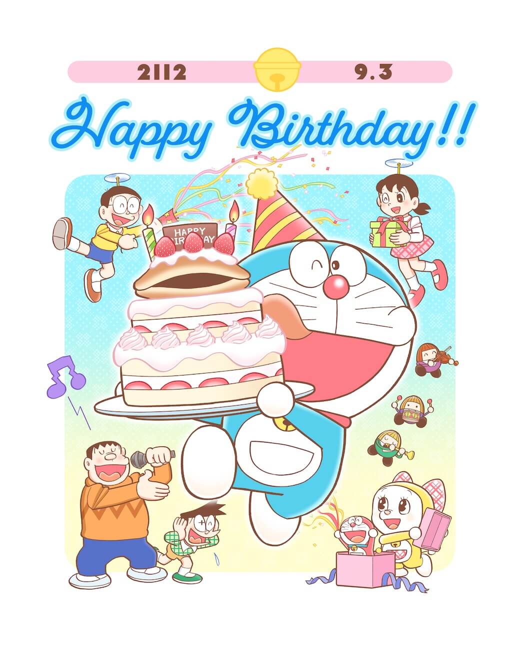 【生日快樂】9/3為最可愛的哆啦A夢／多啦A夢慶生吧！2025年各地官方粉專生日賀圖一覽