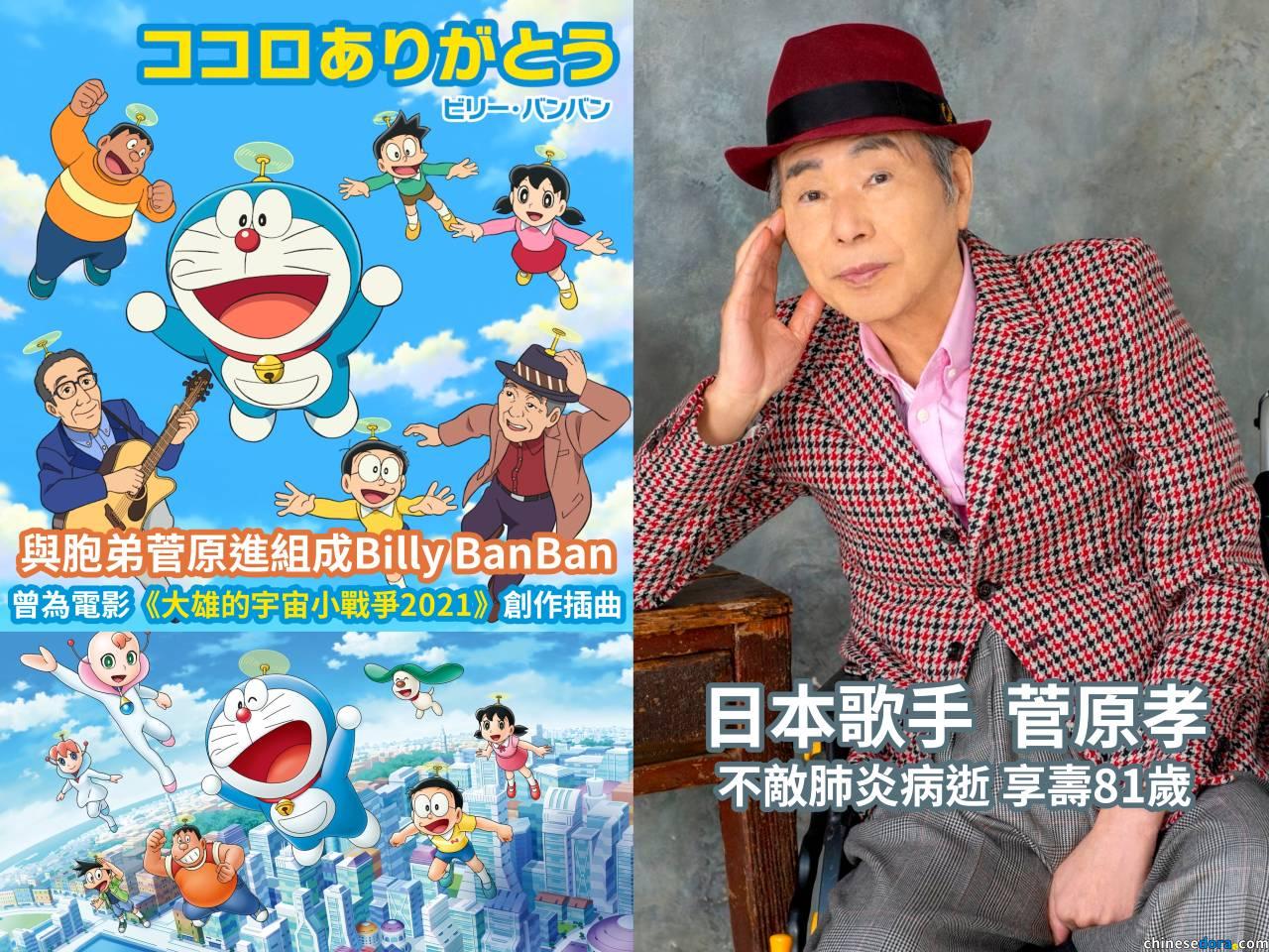 [日本] 訃報：Billy BanBan菅原孝81歲辭世　弟弟菅原進感謝：「真的是偉大的哥哥，謝謝你」　二人組合曾演唱《宇宙小戰爭2021》插曲