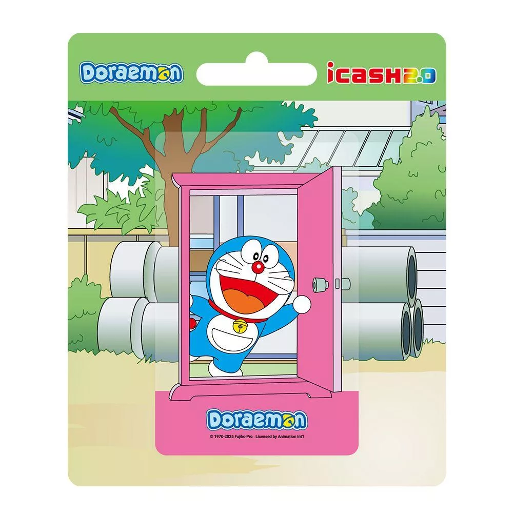 [台灣] 哆啦A夢 icash2.0 「任意門」與「穿透環」透明卡、日式和風悠遊卡發售中