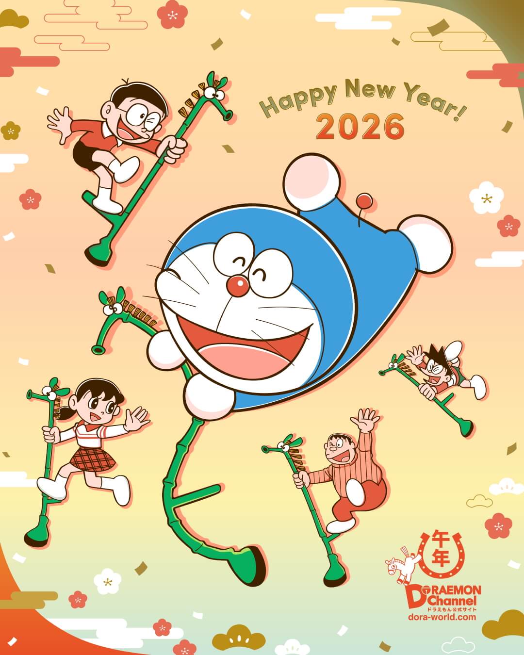 【迎向 2026 年】新年快樂！各地官方哆啦A夢／多啦A夢主題節慶賀圖一覽與本站祝福