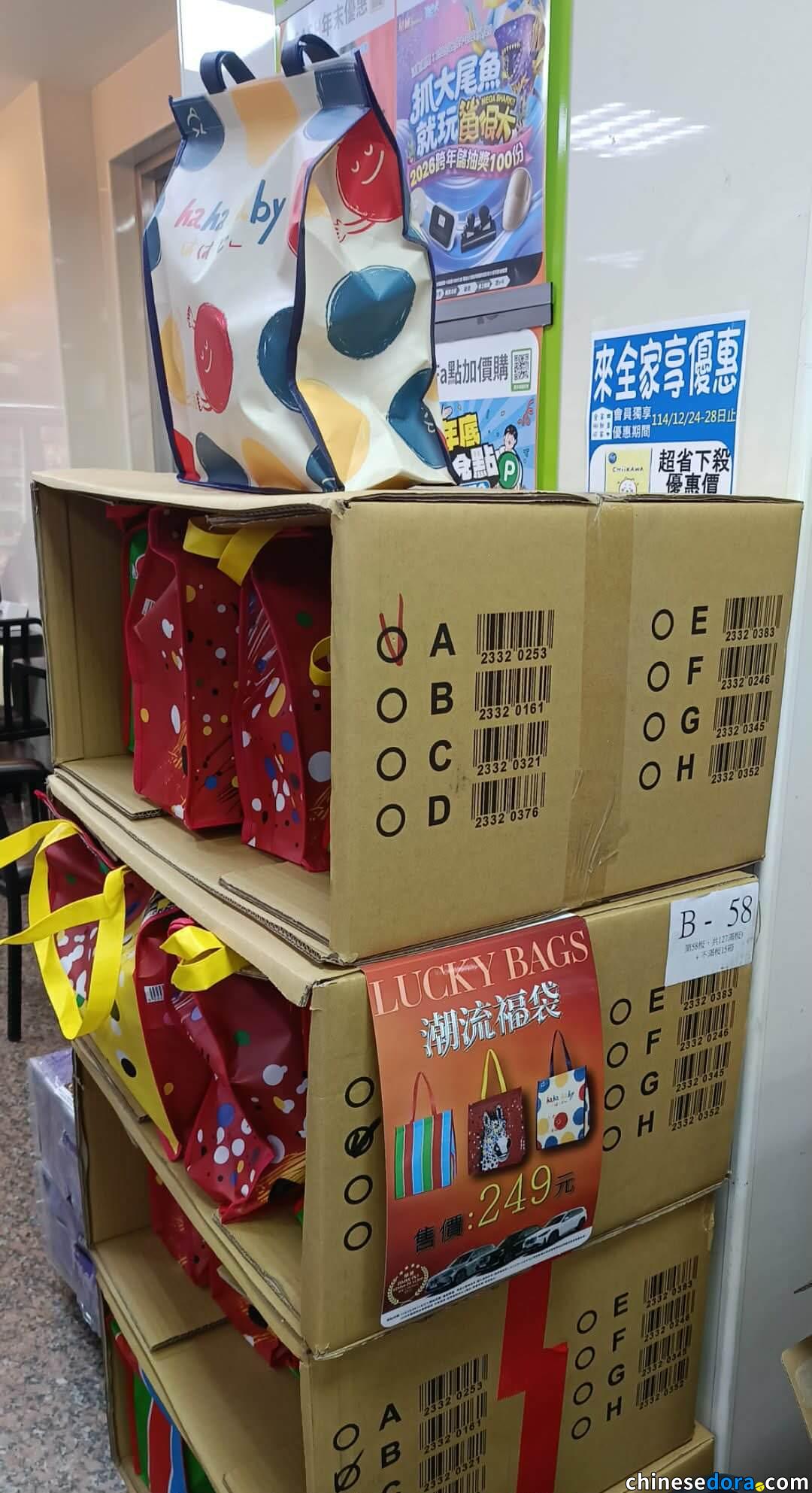 [台灣] 全家便利商店「2026春節福袋」開箱熱潮：哆啦A夢杯子驚喜現身