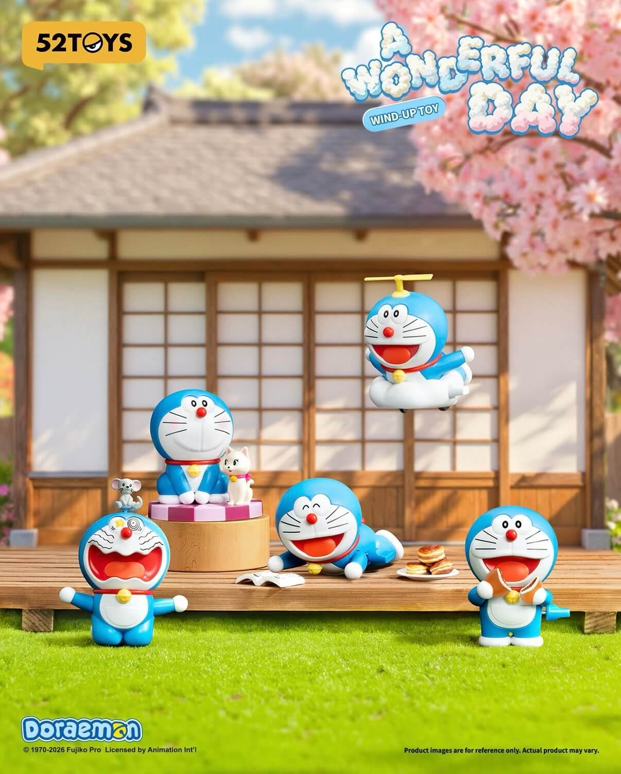 [商品] 52TOYS「哆啦A夢 美好的一天 發條公仔」系列盲盒2月上市　逗趣公仔等你帶回家