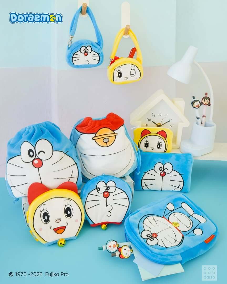 [國際] 南韓 DAISO 推出哆啦A夢角色季節新商品　多款實用收納小物二月初陸續上市