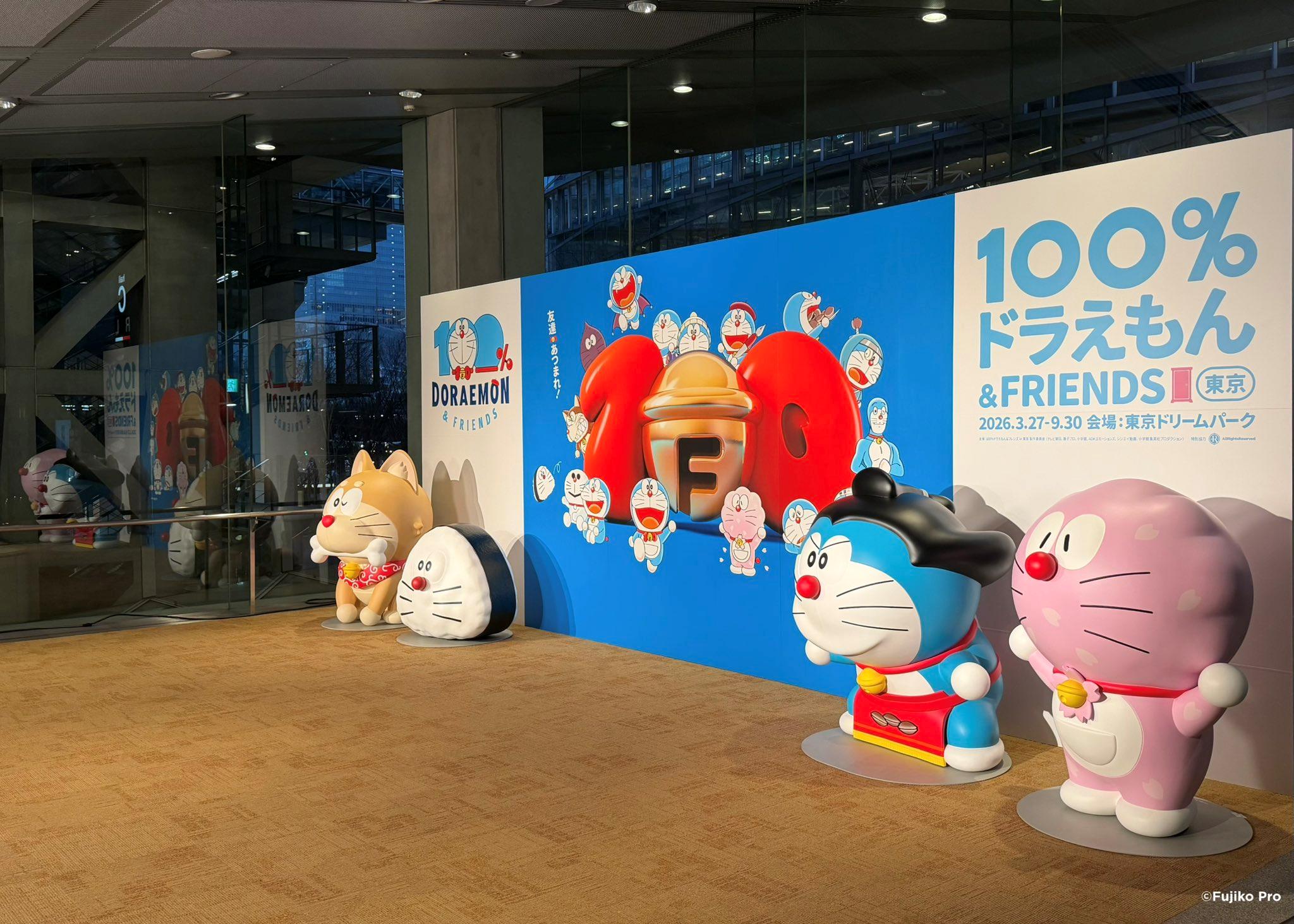 [展覽] 櫻花等日本4大造型雕塑亮相　電影特映會首曝光　正式展出有待東京站「100% DORAEMON & FRIENDS」開幕