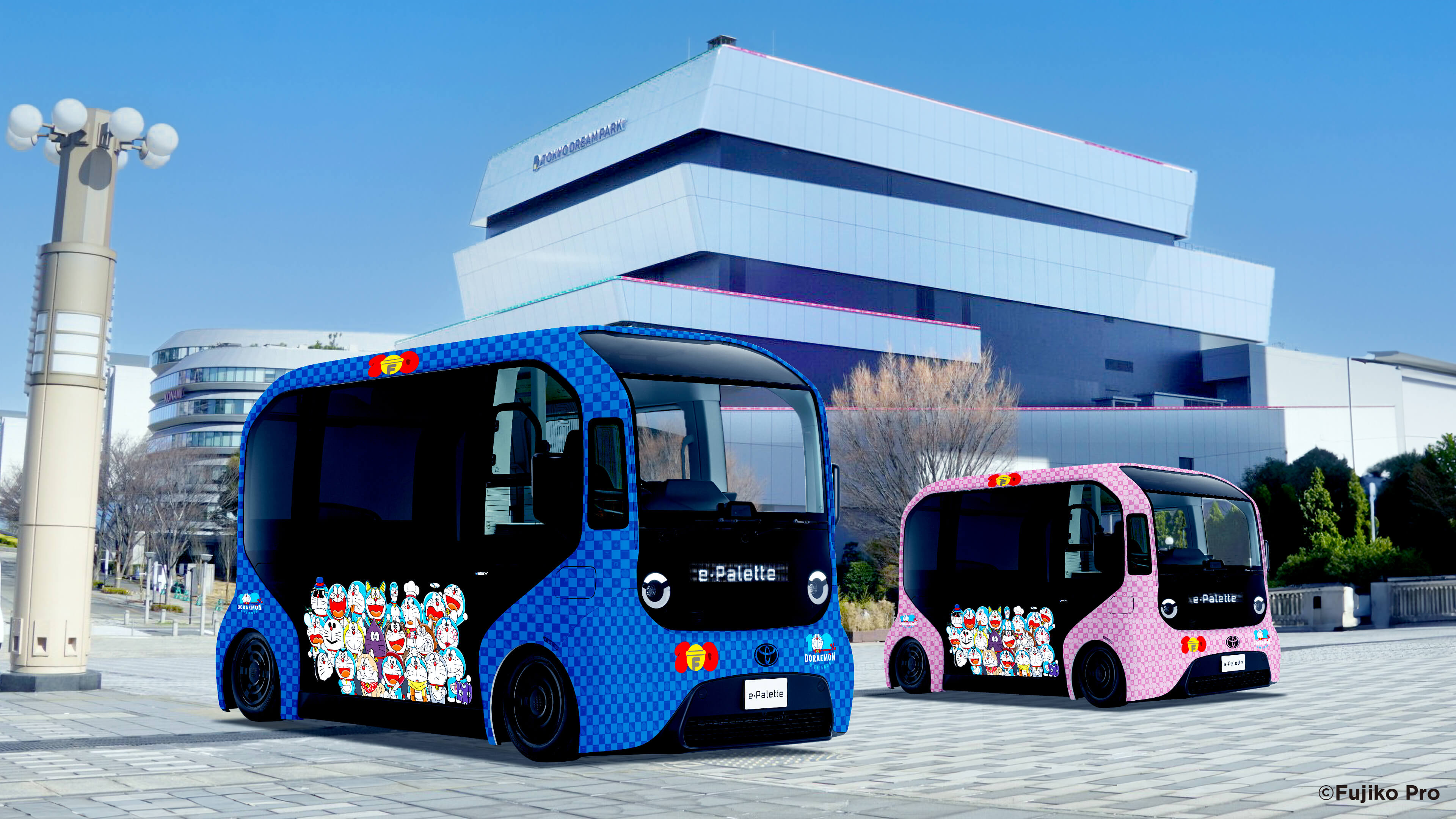[日本] 「100% DORAEMON & FRIENDS」東京站哆啦A夢彩繪車登場　次世代移動服務「PALETTE RIDE」3/27-5/10 東京灣岸地區限定運行