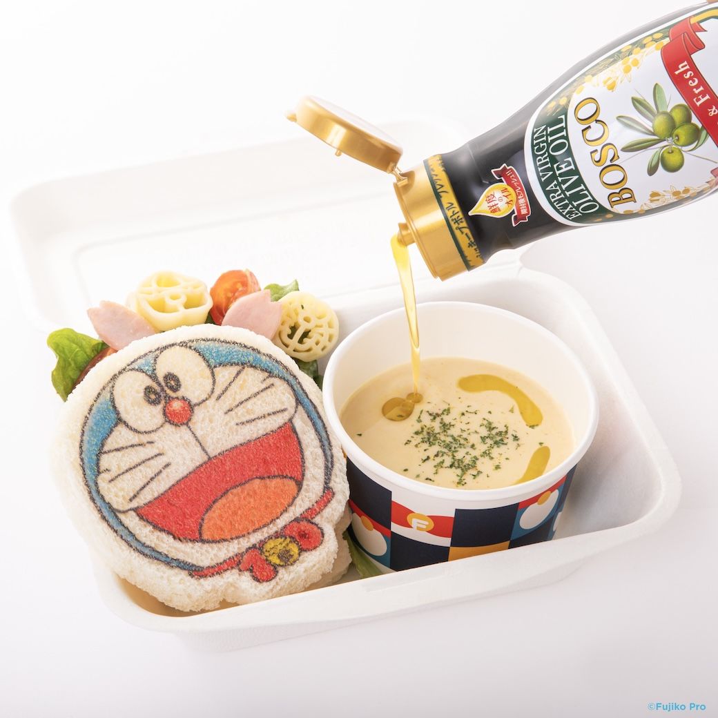 [日本] 東京展場餐點小賣店3.27-5.10限時開業　「100% DORAEMON & FRIENDS 快樂無比廚房 with BOSCO橄欖油」發售特色輕食與甜點