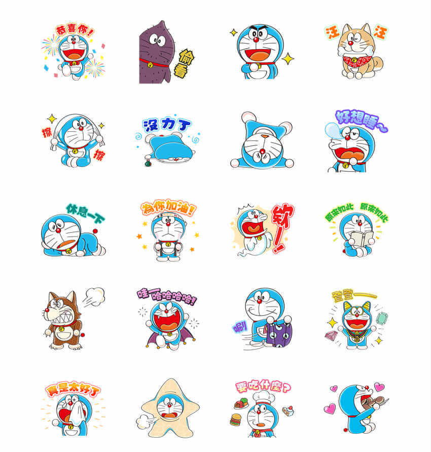 [LINE] 「100％哆啦A夢＆好朋友」推出 LINE 貼圖！日本會場原創哆啦A夢也收錄