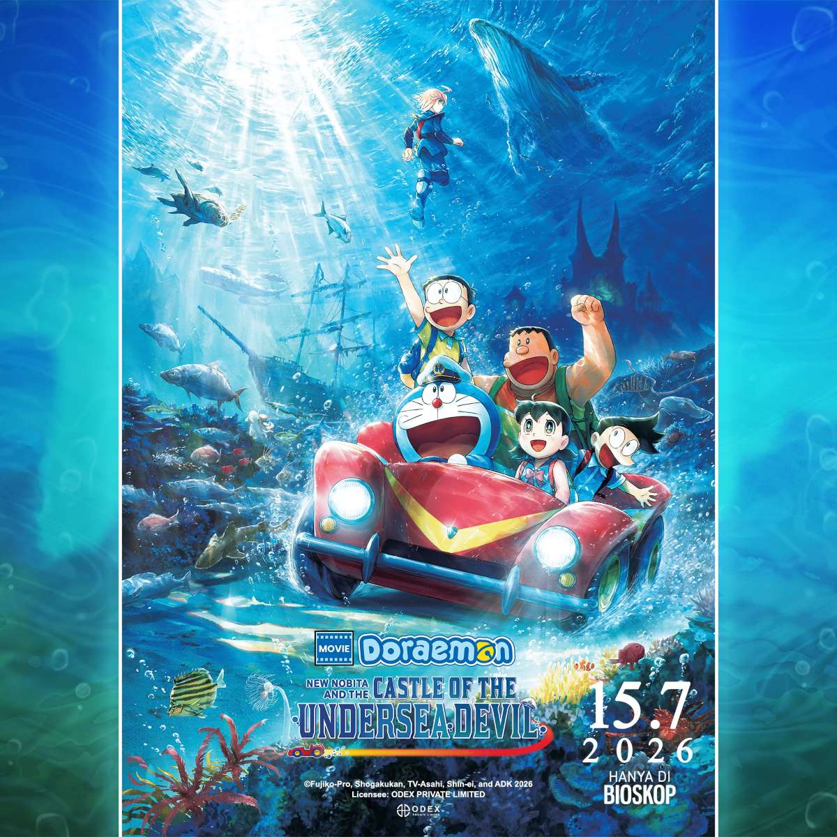 [國際] 《新・大雄的海底鬼岩城》7.15印尼正式上映　2D及4DX版均設海報贈品