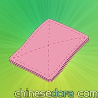 延後顯像的抹布／緩慢顯影布（ゆっくり反射ぞうきん）